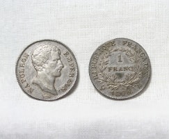 Монета. 1 франк. 1806 г. Франция. Металл.